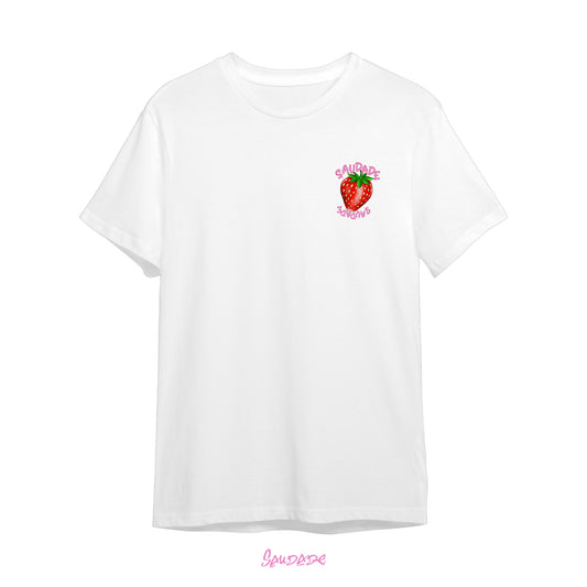 T-SHIRT STRAWBERRY BLANC