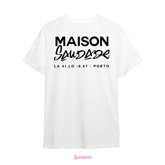 T-SHIRT MAISON SAUDADE BLANC